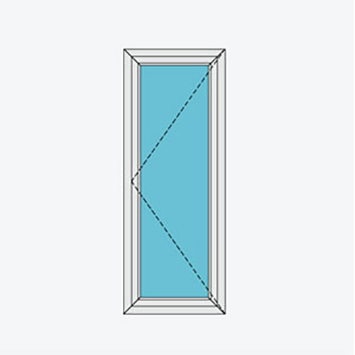 Esquema de apertura de puerta practicable