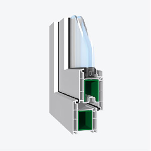 Perfil de puerta practicable de PVC