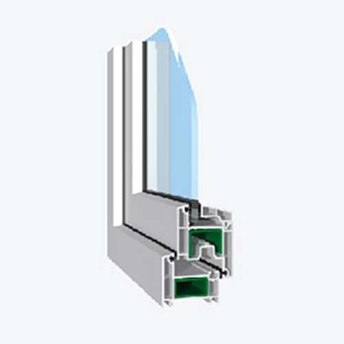 Perfil de ventana oscilobatiente de PVC