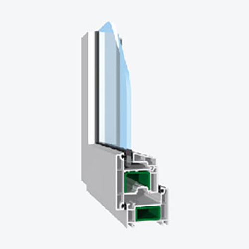 Perfil de ventana proyectante de PVC